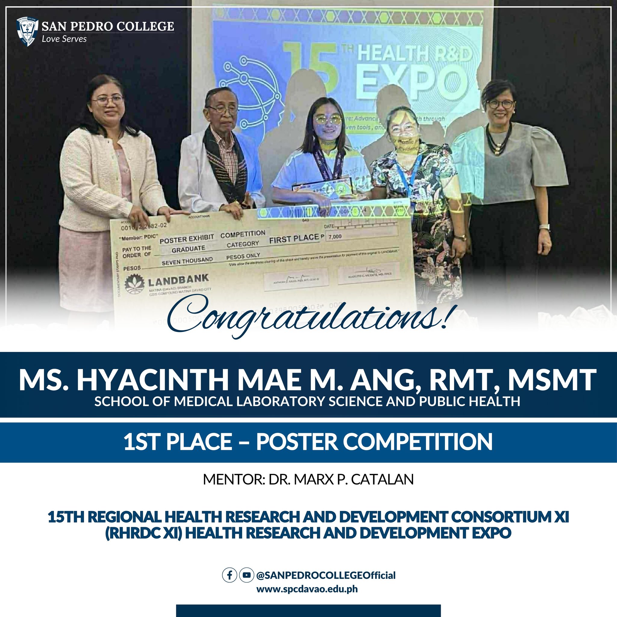 15th RHRDC EXPO - 1ST PLACE