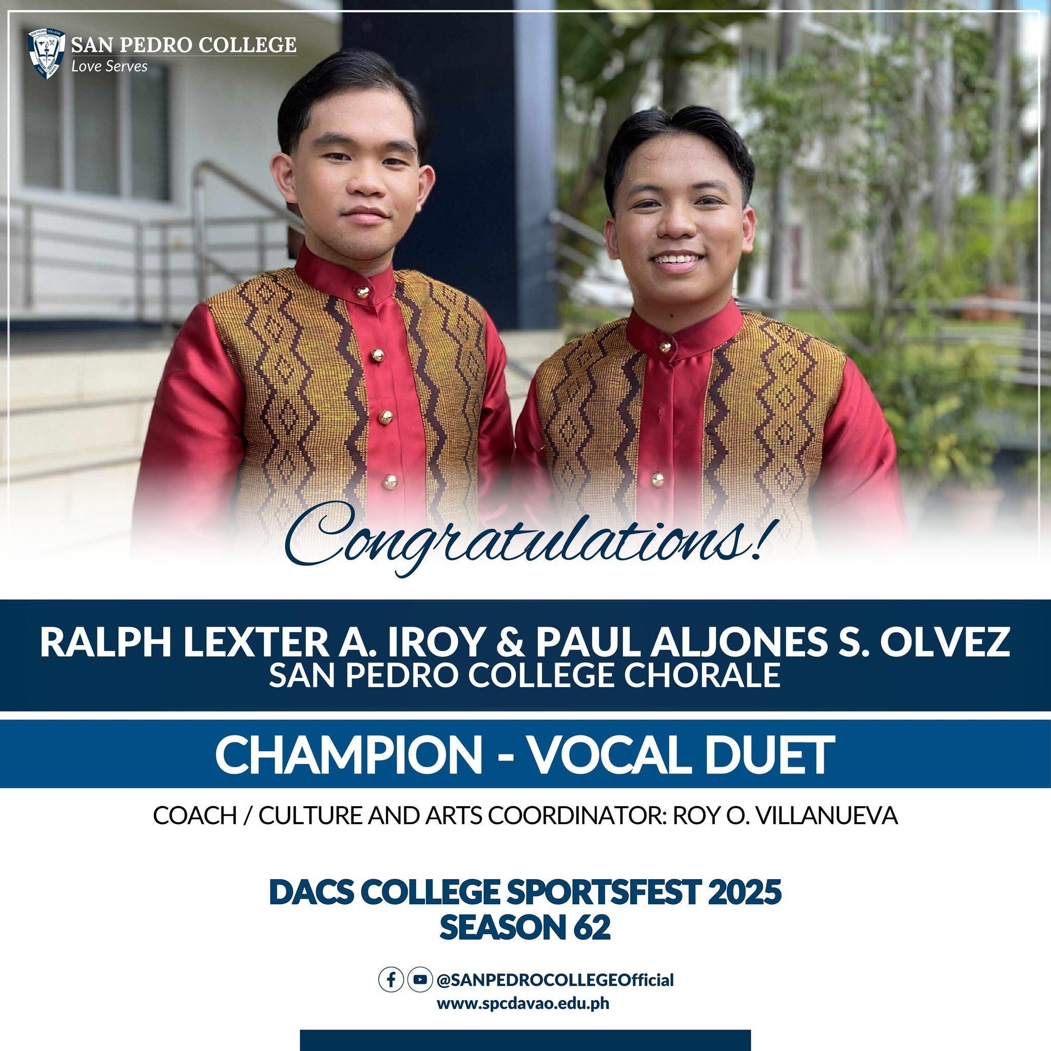 SPC VOCAL DUET - CHAMPION