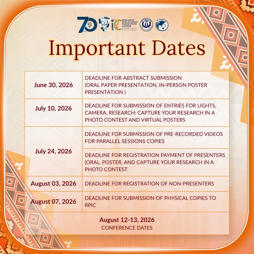 MADAYAW 9.0 IMPORTANT DATES